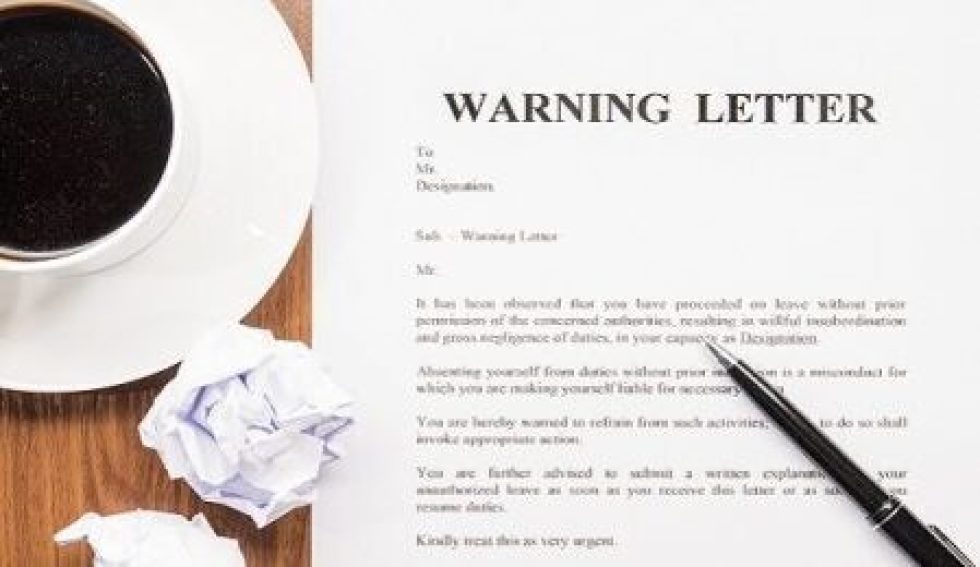 Warning Letter 450x300