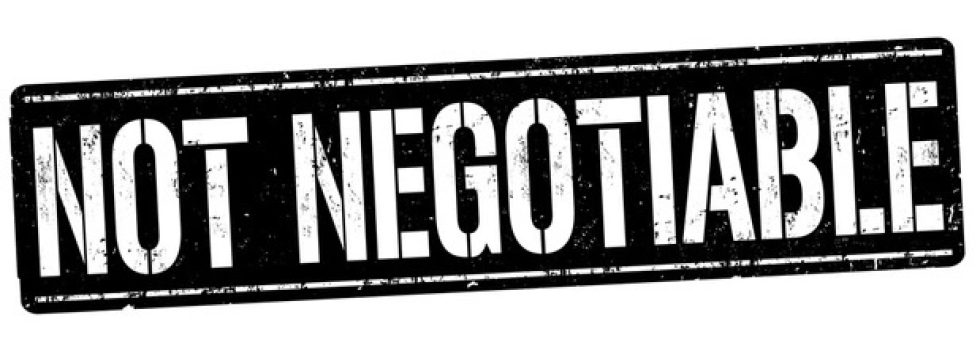 Nonnegotiable