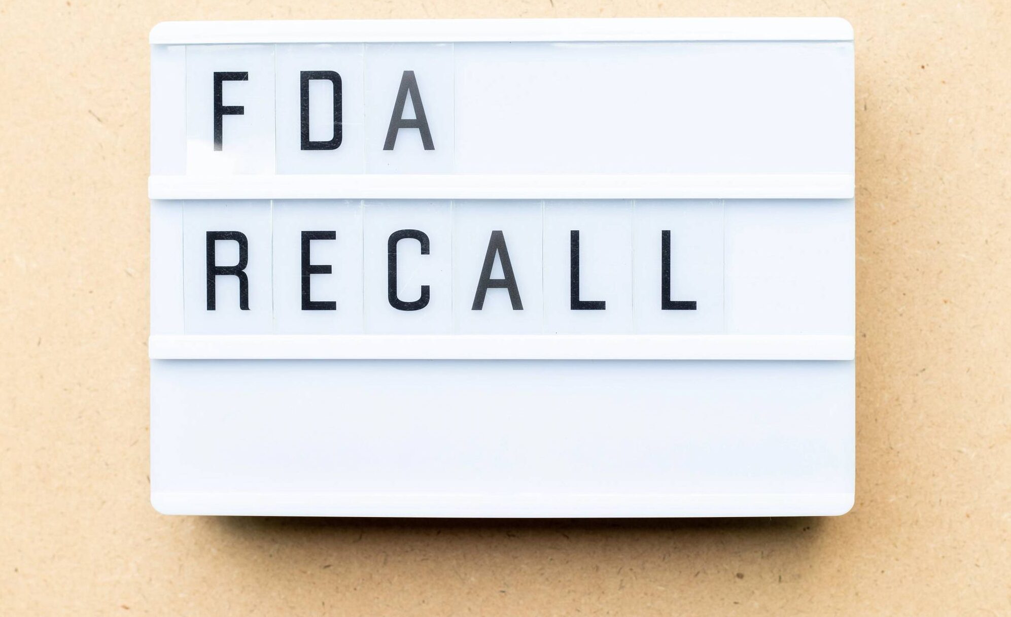 Fda medical device recalls sign 117313972